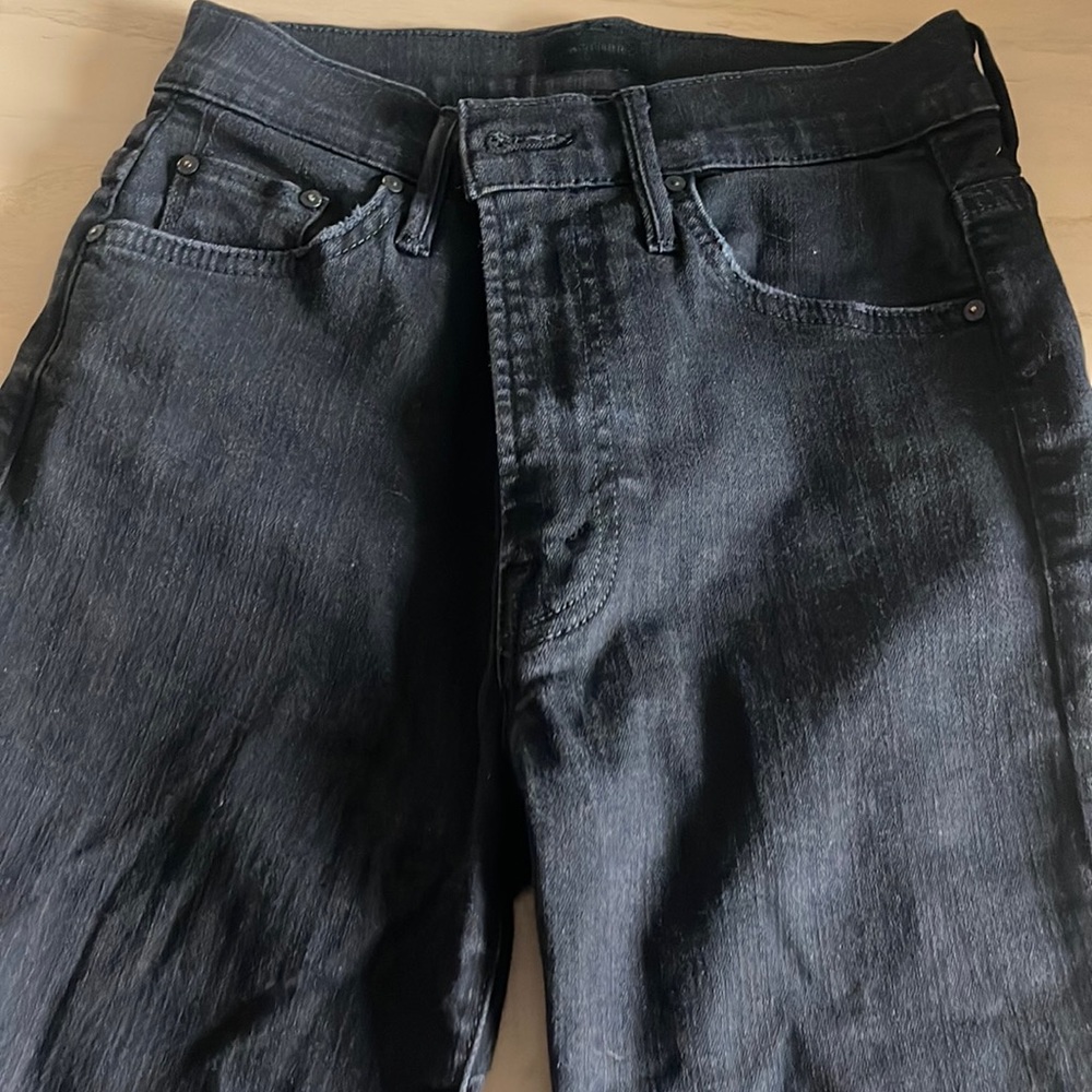Mother insider crop-two step gray size 26